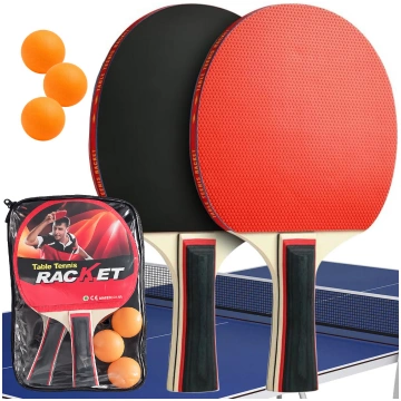 Galda tenisa komplekts 2 pingponga raketes 3 bumbi