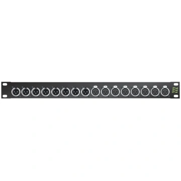 Sommer cable Audio-connection panel XLR , 1 HE, 12