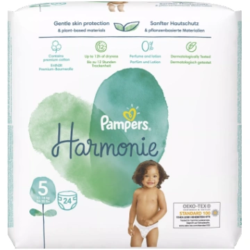 PAMPERS Harmonie, VP, S5 autiņbiksītes, 24 gab