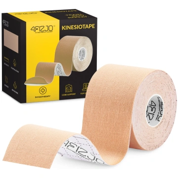 4Fizjo Kinesiotaping teips 5 cm x 5 m, bēšs - kine