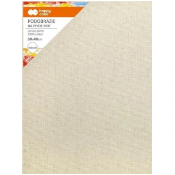 Kokvilnas audekla pamatne 30x40 Mdf 4mm Happy Colo