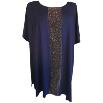 Sieviešu tunika, lielā izmērā, zila, 7XL Kingar