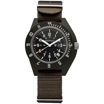 Maratona pulksteņa 41 mm Sage Green pilota navigat