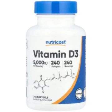 Vitamin D3 5000 iu Nutricost 240 caps