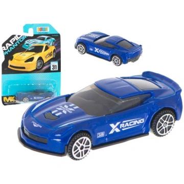 Sacīkšu auto metālisks zils 7.5 cm (5586_3)