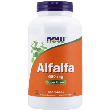 NOW FOODS Alfalfa - lucernas sēklas 650 mg (500 ta