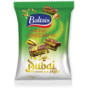BIEZPIENS SALDAIS BALTAIS AR DUBAIJAS ŠOKOLĀDES GA