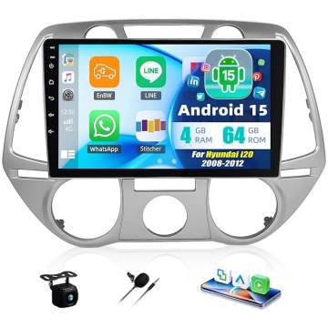 SIXTOP 4GB + 64GB Android 15 auto radio Hyundai i2