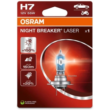 OSRAM Night Breaker Laser H7 12V (1 gab. blisterī)