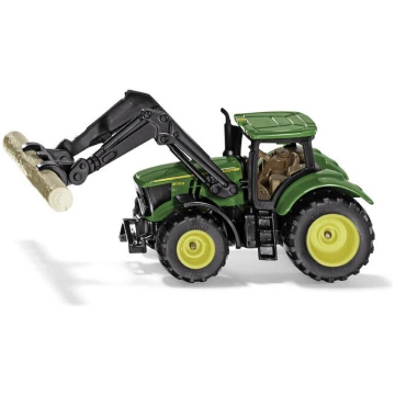 John Deere ar frontālo satvērēju