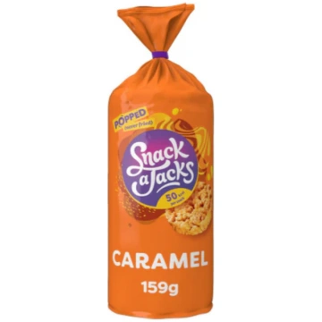 Snack a Jacks Jumbo Caramel Rice Cakes 159g