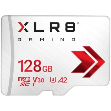 PNY XLR8 Gaming 128 GB Class 10 U3 V30 A2 microSDX
