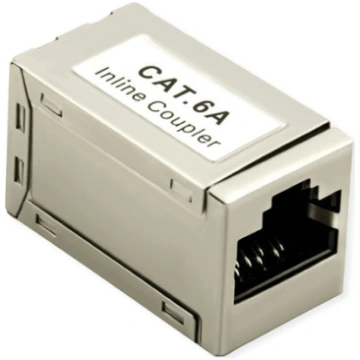 Roline RJ-45 Mini Inline Coupler, Cat.6A (Class EA