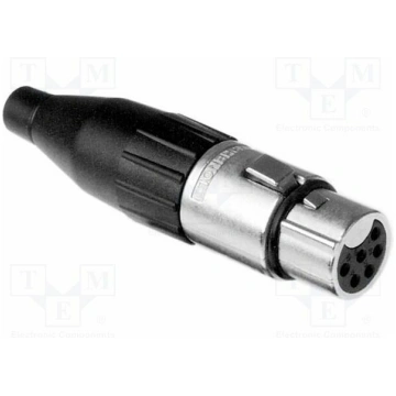 Connector: XLR; plug; female; AC; 7.5A; 133V; PIN: