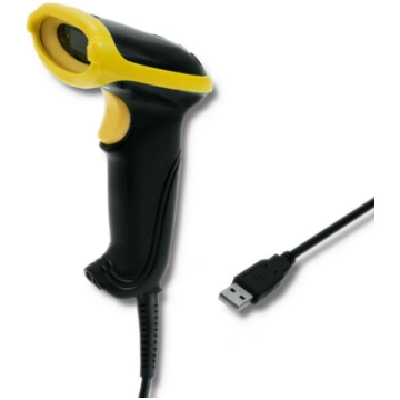 Qoltec 50860 Wired Laser Barcode Scanner 1D USB ( 