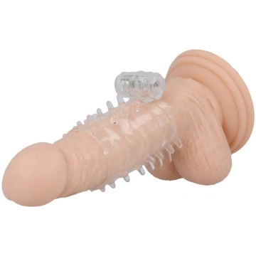 Guaina per pene vibrante e stimolante flessibile c