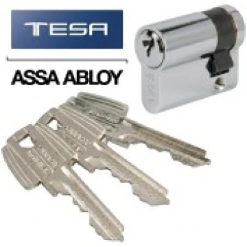 cilindrs 50x10 niķelēts TESA ASSA ABLOY 50305010 N