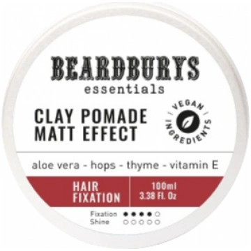 Beardburys Essentials Wax Clay Pomade Matt Effect 