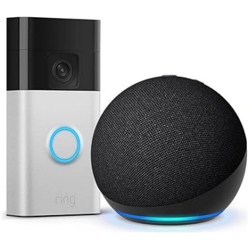 Echo Dot (jaunākā versija) + Ring Battery Video Do