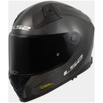 CASCO INTEGRALE LS2 VECTOR II CARBON SOLID - Nero 