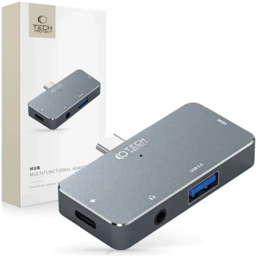 Tech-Protect HUB V6 4-in-1 USB-C to USB-A 3.0 | US