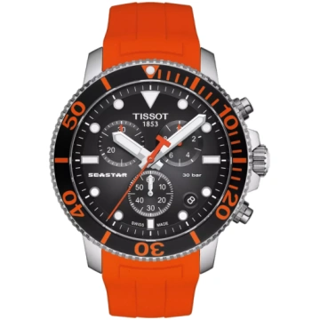 Tissot Seastar 1000 Chronograph - Black Dial (Rubb