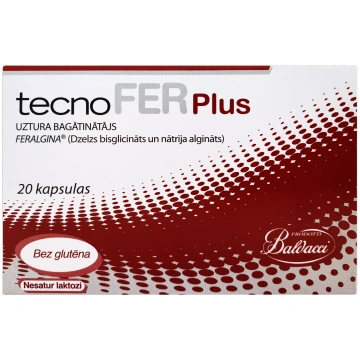 TECNOFER Plus kapsulas, 20 gab