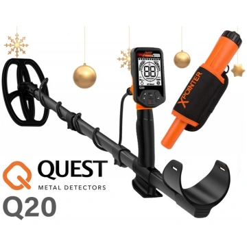 Metāla detektors Quest Q20 Ziemassvētku komplekts 