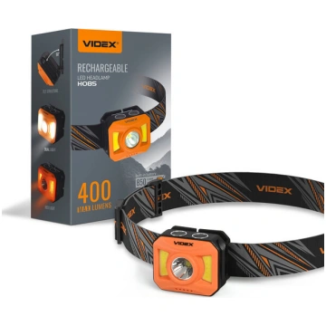Videx galvas lukturis LED 5W+5W, uzlādējams