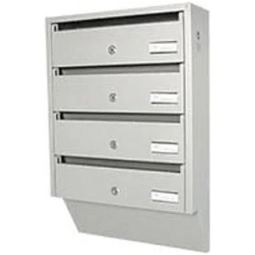 PD934 Vertikālā iekštelpu pastkaste, 4 sekcijas, p