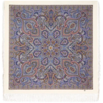 Šalle "Zaryanochka" - 2044-0 / 125x125 cm / Violet