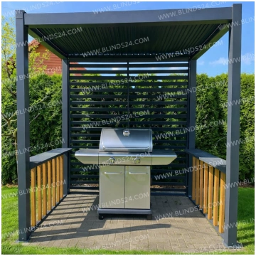 SUNDRUX GRILL - alumīnija pergola grila zonai ar g