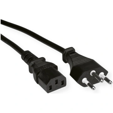 Value Power Cable, Straight IEC, CH, black, 3 m 19