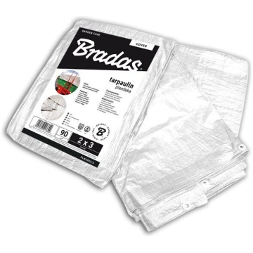 Pastiprināta nojume Bradas White, 4 x 8 m, 90 g/m²