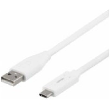 Deltaco USBC-1009M USB-C to USB-A 1m White vads US