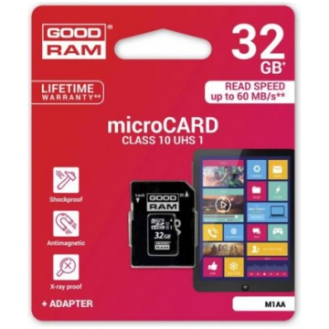 Atmiņas karte GoodRam microSD 64GB Class 10 with a