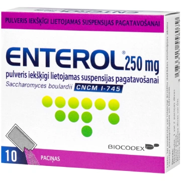 ENTEROL 250 mg pulveris iekšķīgi lietojamas suspen