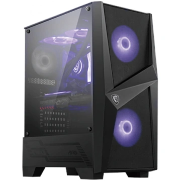 MSI MAG FORGE 100M PC Case, Mid-Tower, USB 3.2, Bl