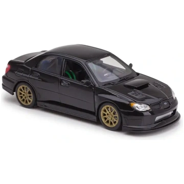Subaru Impreza WRX STI Black auto modelis 1:24 Wel