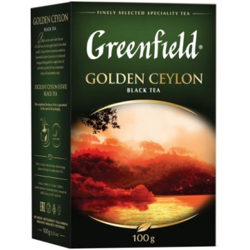 Greenfield Golden Ceylon Black Tea Ceilonas beramā