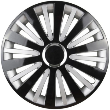 Dekoratīvā riteņu uzlika FALCON Black & Silver 15"