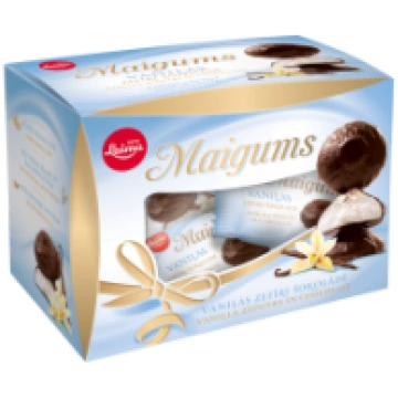 MAIGUMS VANIĻAS Mini zefīrs šokolādē dāv. kastītē 