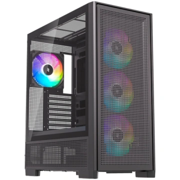 PC korpuss Silentware Air 2000 A-RGB Black — vidēj
