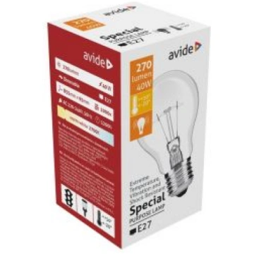 Spuldze GLS Clear E27 40W AVIDA