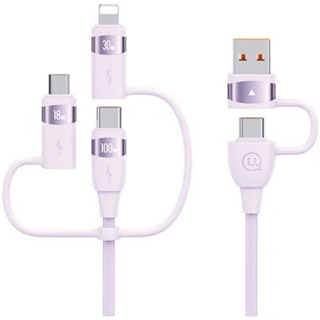 USAMS Kabel U85 2xUSB-C/USB/Micro-USB/Lightning 6-