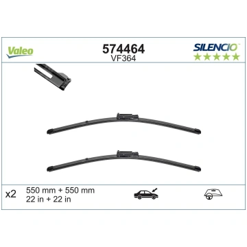 Stikla tīrītāja slotiņas 550+ 550mm AUDI A6 C6 04-