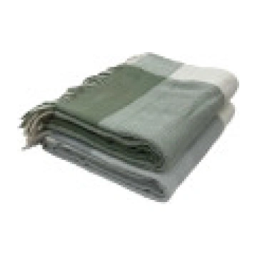 Pleds segu konkurss zaļš/balts [PLAID BLANKET TEND