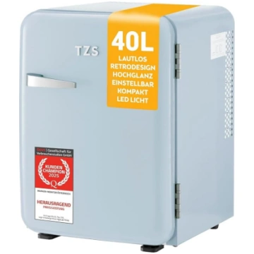 TZS First Austria - Retro Mini Fridge 40 L Silent 