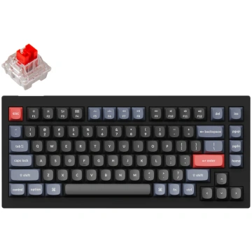 Keychron V1, TKL, Keychron K Pro Red Switch, Black