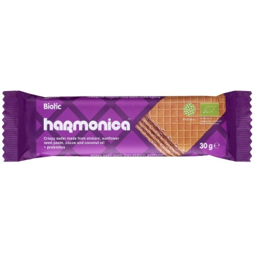 Vafeles ar probiotikām BIOTIC, organiskas Harmonic